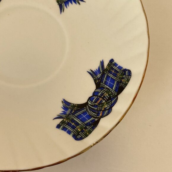 Elizabethan Fine Bone China Tea Cup And Saucer Nova Scotia Tartan - Picture 4 of 16